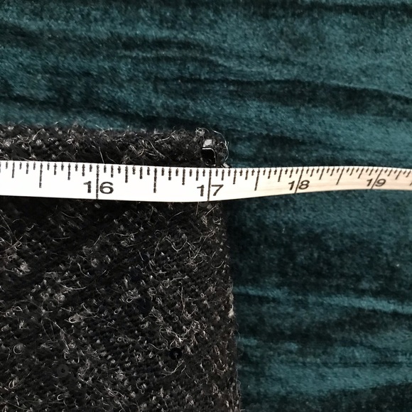 Burberry Wool Blend Pencil Skirt Plaid Sequin 12 - Picture 10 of 12